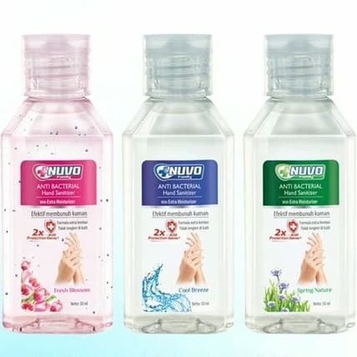 HAND SANITIZER NUVO 50ML HIJAU &amp; MERAH / ANTI BAKTERI / ANTI KUMAN