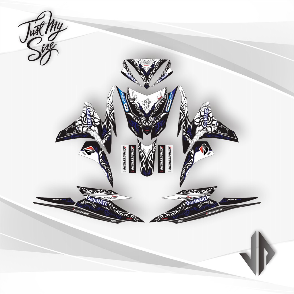 Decal Sticker / Stiker Vario 125 Old 2013 2014 17 - Biru