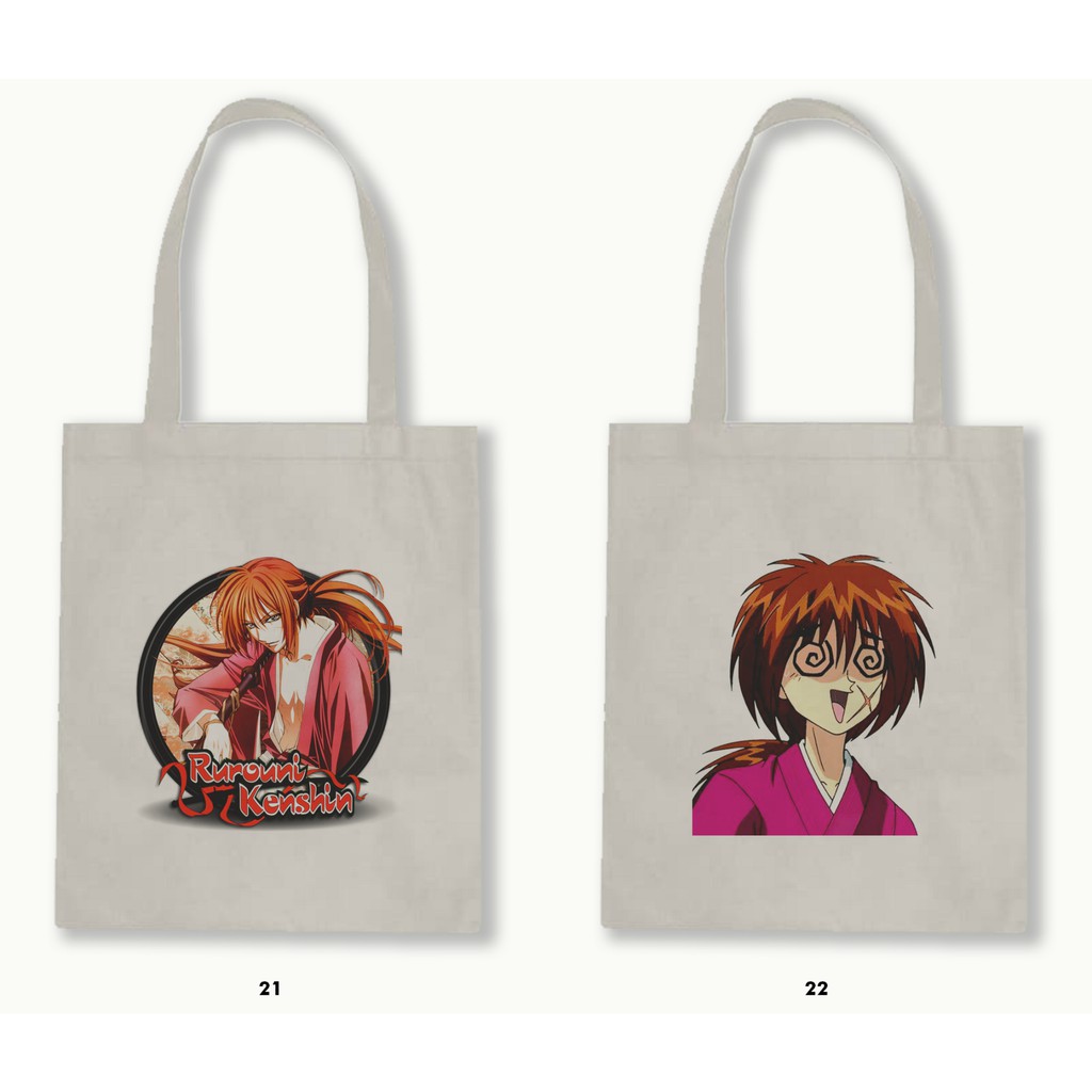 TOTE BAG BLACU - SAMURAI X (RUROUNI KENSHIN) .02