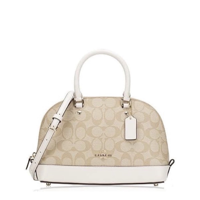 COACH SIERRA SIGNATURE MINI SATCHEL CHALK