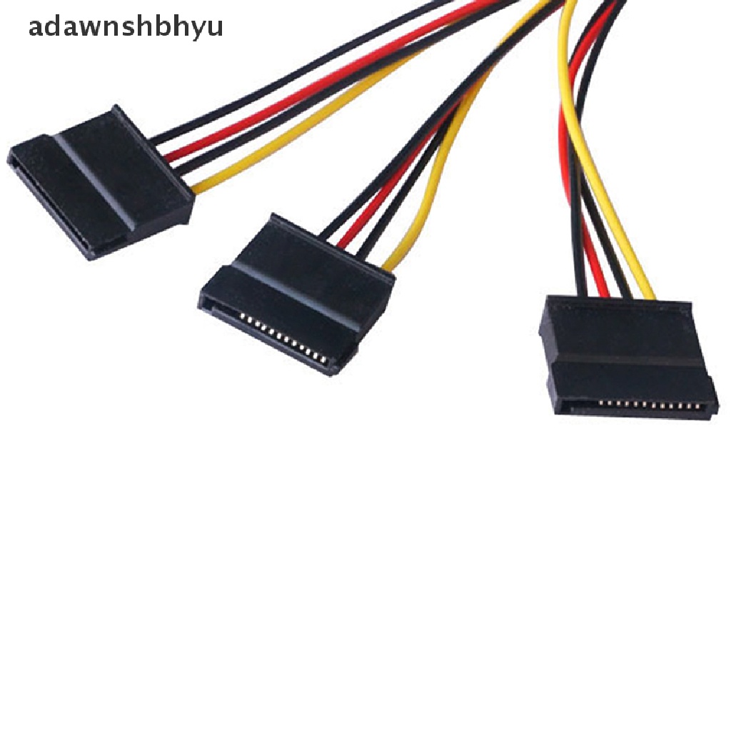 Konektor Kabel Ekstensi Power Splitter SATA adawnshbhyu 4pin IDE Molex to 3seri ATA