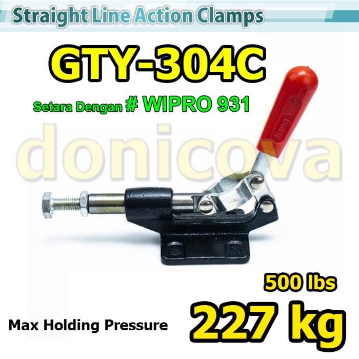 Toggle Clamp Vertical GH 304C GTY 304 C setara WIPRO 931 227kg