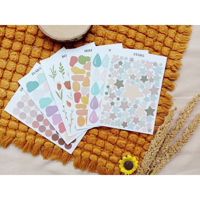 

STICKER SHEET YZ-KPDZ-001 | STICKER UNTUK HIASAN NOTES, JOURNAL, SCRAPBOOK DLL | STICKER AESTHETIC
