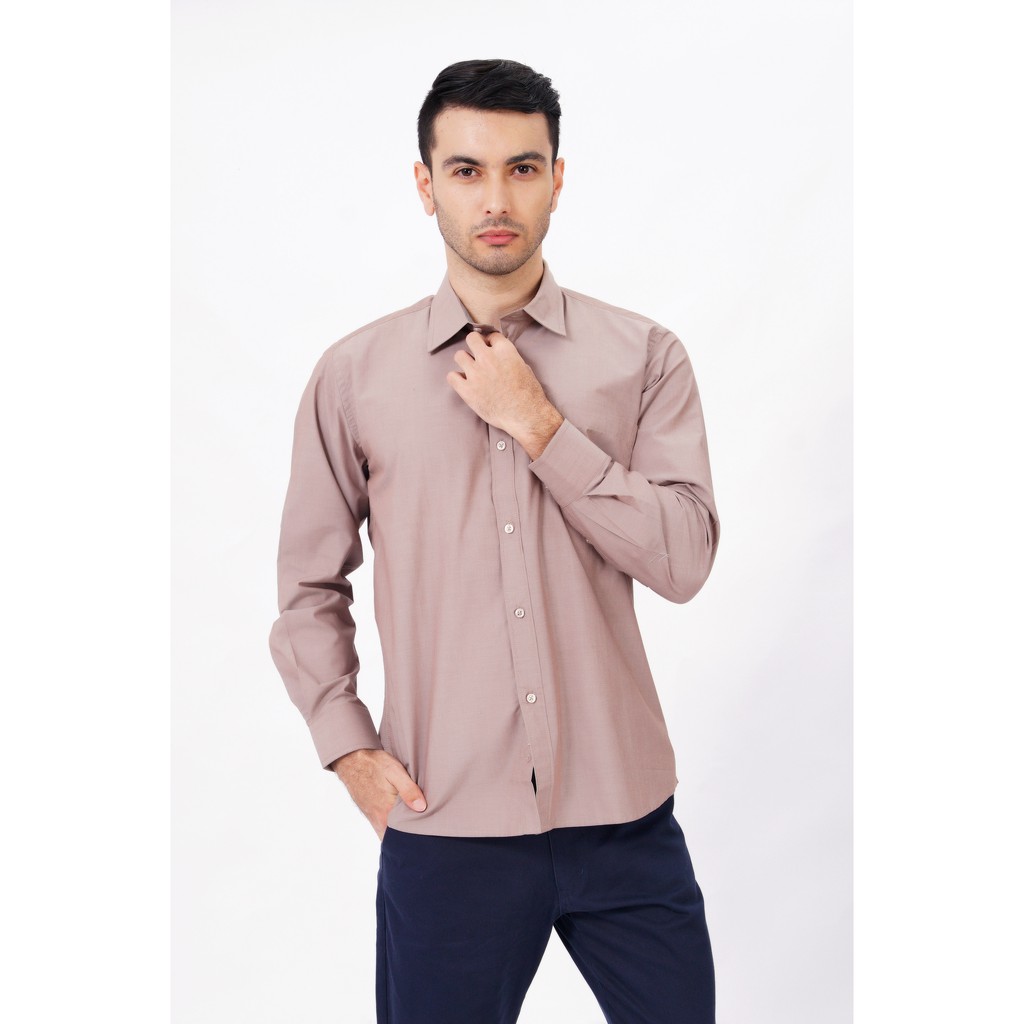 Kemeja Lengan Panjang Polos 0314 ARAMIS