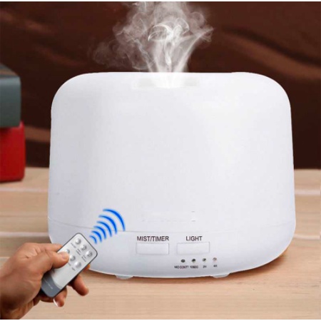 Humidifier Diffuser Purifier Portable Aromaterapi Electric 300 Ml With Remote 7 Led Colour Free oil