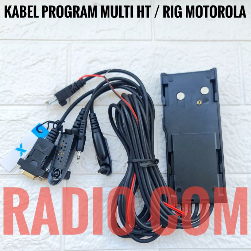 KABEL PROGRAM MULTI RADIO RIG HT MOTOROLA ALL IN ONE TO HT MOTOROLA GP338 GP328 ATS2500 CP1660 GM338