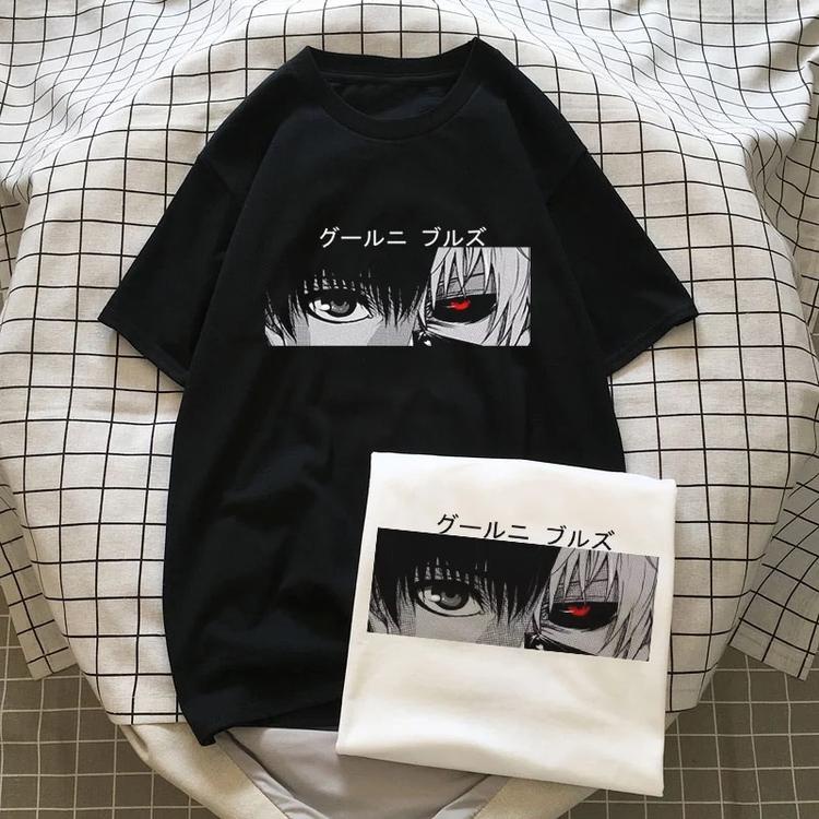 IvannaCollection Baju Kaos Anime Distro Pria Wanita Baju Kaos Couple Pasangan Baju Kaos Santai Cowo Cewek Tokyo Ghoul