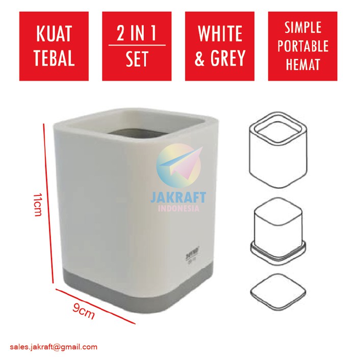 

Desk Set 2 IN 1 JOYKO DS-13 Tempat Pensil Alat Tulis Kotak Tebal