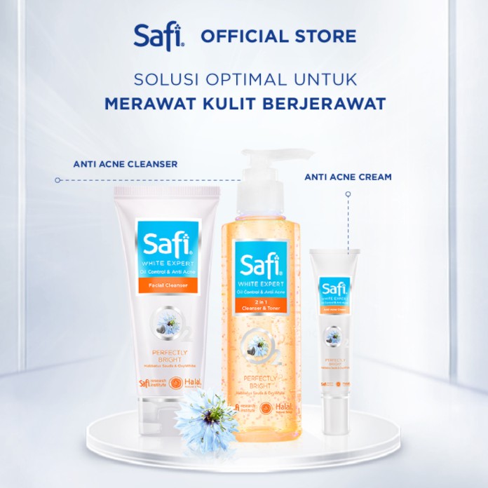 SAFI White Expert Oil Control And Acne Cleanser &amp; Toner Oil Control &amp; Anti Acne Cream