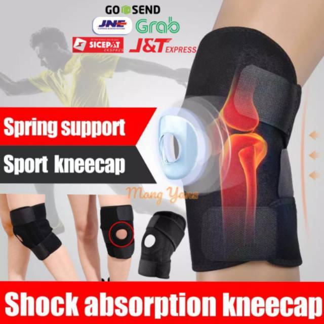 [TERMURAH]Deker Alat Pelindung Penyangga Lutut Kaki Open Patella Knee Support Brace