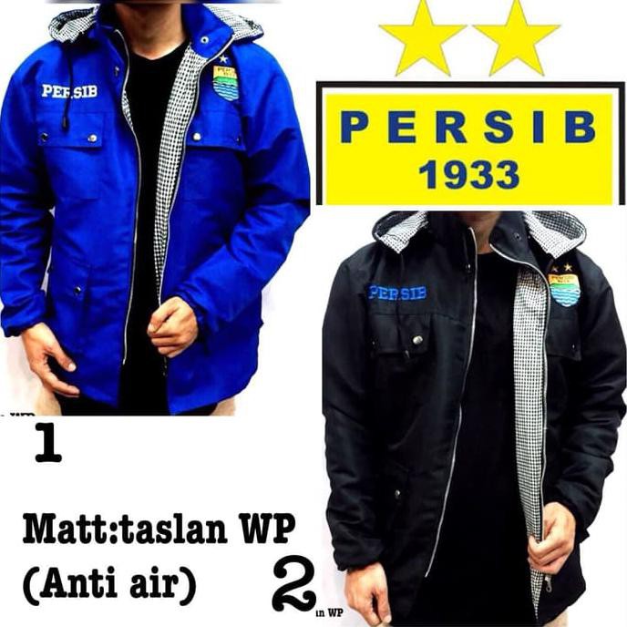 Best Produk Jaket Parka Persib / Jaket Bobotoh / Viking / Jaket Club Bola - Biru