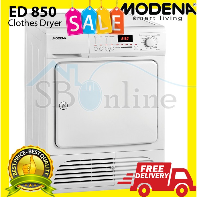 Modena CALDO - ED 850 Dryer - Pengering Pakaian Kapasitas 8.5 Kg