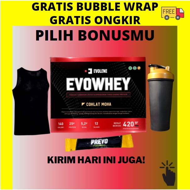 EVOLENE WHEY 12 SACHET / 420 GRAM BPOM HALAL EVOWHEY GRAM PROTEIN COKLAT MOKA MOCCA MOCA EVO WHEY HAZELNUT PRO SUSU DEFISIT KALORI COKLAT MOKA MOCA MOCCA EVOLINE EVOLEN EPOLEN