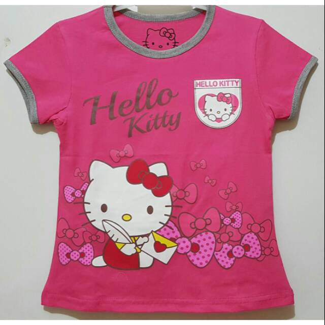  Kaos  anak  hello  kitty  pink amplop Shopee Indonesia