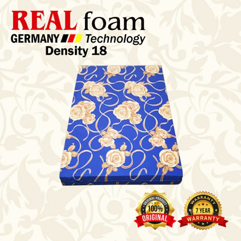 kasur busa REAL FOAM 140x200x10CM GARANSI 7 THN