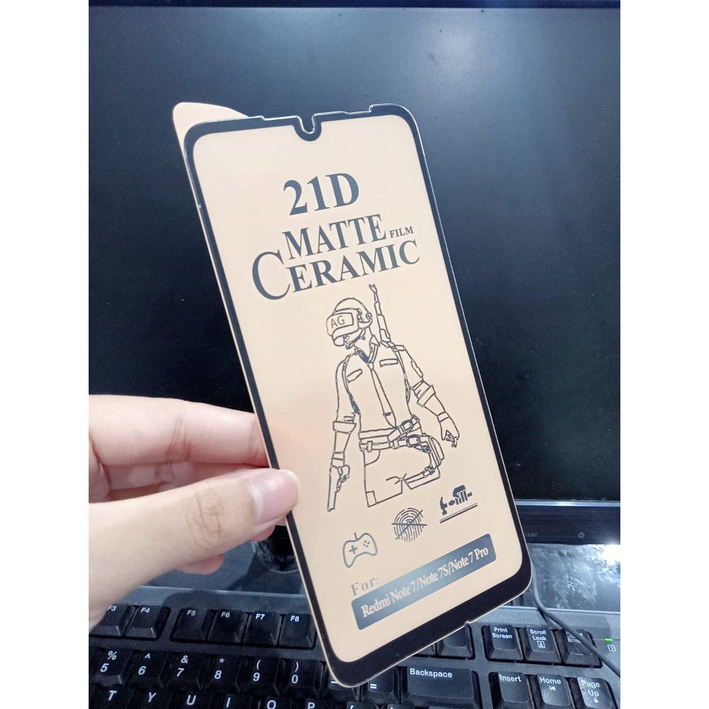 CMF Ceramic Matte Redmi 7 Redmi Note 7 Pro Redmi Note 7 Full Screen Anti Gores Keramik Anti Minyak