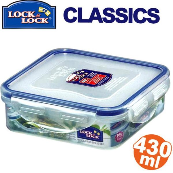 HPL 852 SQUARE 430ML LOCK &amp; LOCK/ TEMPAT PENYIMPANAN MAKANAN