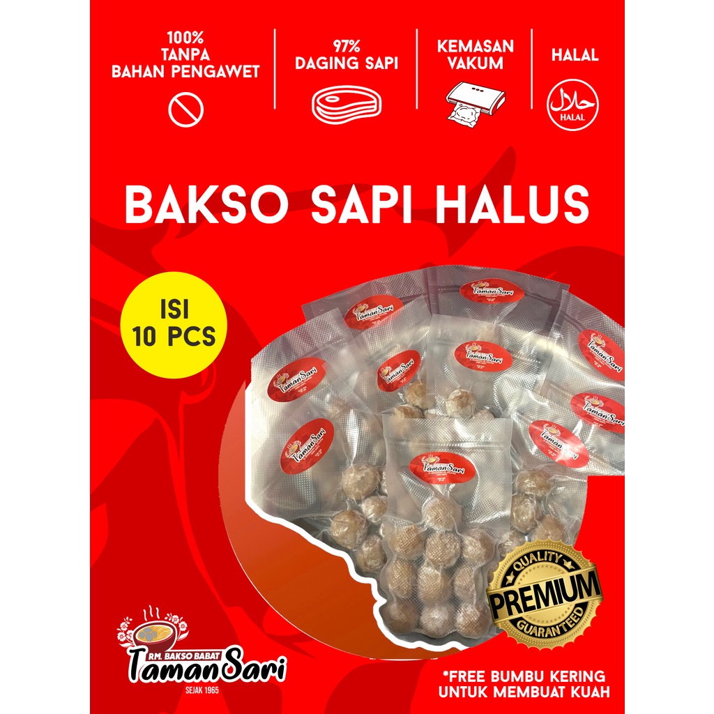 Jual Bakso Sapi Halus Tamansari Isi 10 Pcs Shopee Indonesia