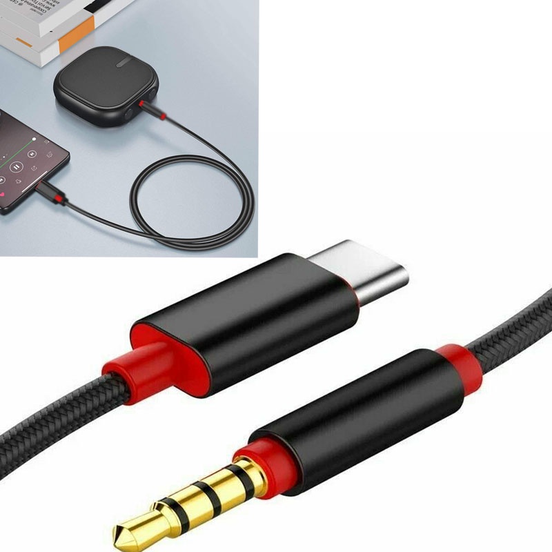 【stock】Type C Male to 3.5mm Male Audio Cable USB C to 3.5mm Extension Headphone Audio Aux Jack Adapter For Galaxy Huawei Etc