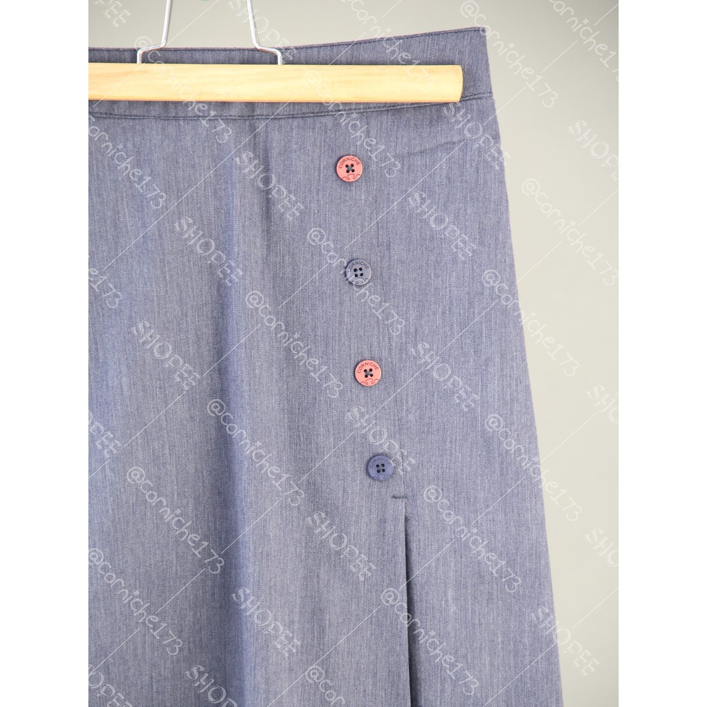 Corniche Viny Skirt Biru Dongker - TP52309