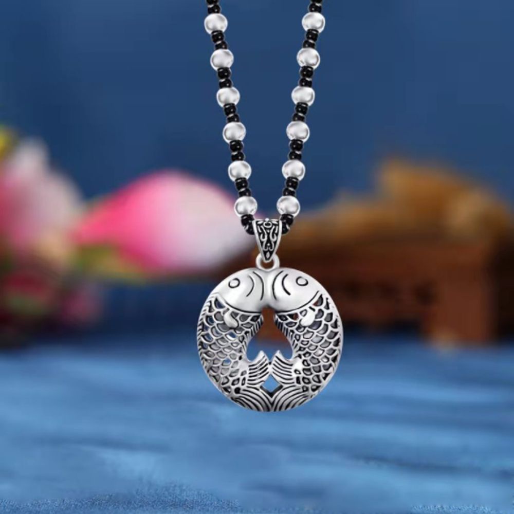 Kalung Rantai Manik-Manik Liontin Abacus Lotus Tibet Etnik Nepal Vintage Warna Silver Untuk Pria Dan Wanita