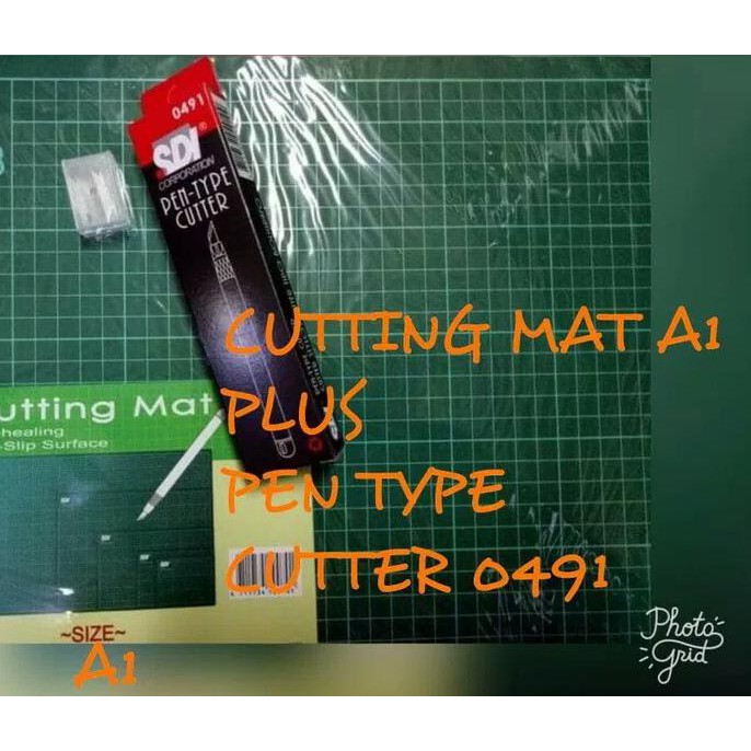 

CUTTING MAT A1 + PEN CUTTER +REFILL PEN CUTTER SDI PAKET SUPER MURAH PALING MURAH