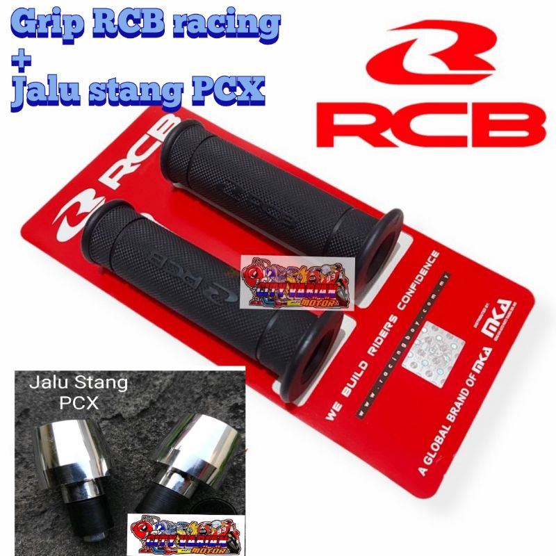 HANDGRIP HANDFAT RCB PLUS JALU STANG PCX CROME HANFAT HAND GRIP RCB HG55