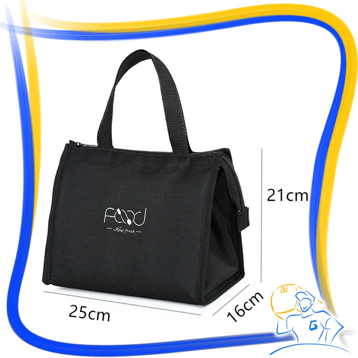 Tas Bekal Lunch Bag Cooler Bag Alumunium Kotak Makan Anak Sekolah Box Food Bag Tahan Panas Dingin Tas Asi Tas Bekal Kantor