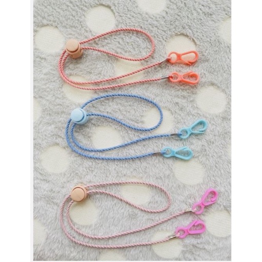 MARKASSHOP66--Strap Masker Tali Elastis Konektor Headloop Tali Masker Kalung Masker tali gelombang polos