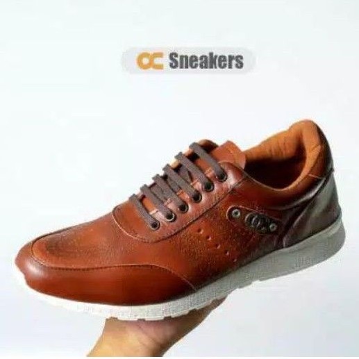 SNEAKER KULIT ASLI ODON CIBADUYUT SEPATU KULIT PRIA KUALITAS PREMIUM MODEL TERBARU EXCLUSIF FORMAL