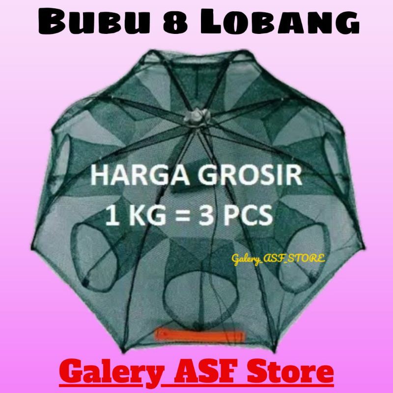 Jaring Pancing Ikan Hexagonal 8 Hole Fishing Net Trap Cage - H14572