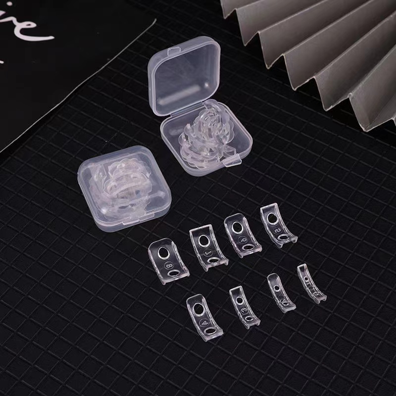 LRC Aksesoris Pengganjal Pengecil Cincin bahan silikon melengkung dengan lubang (satuan)