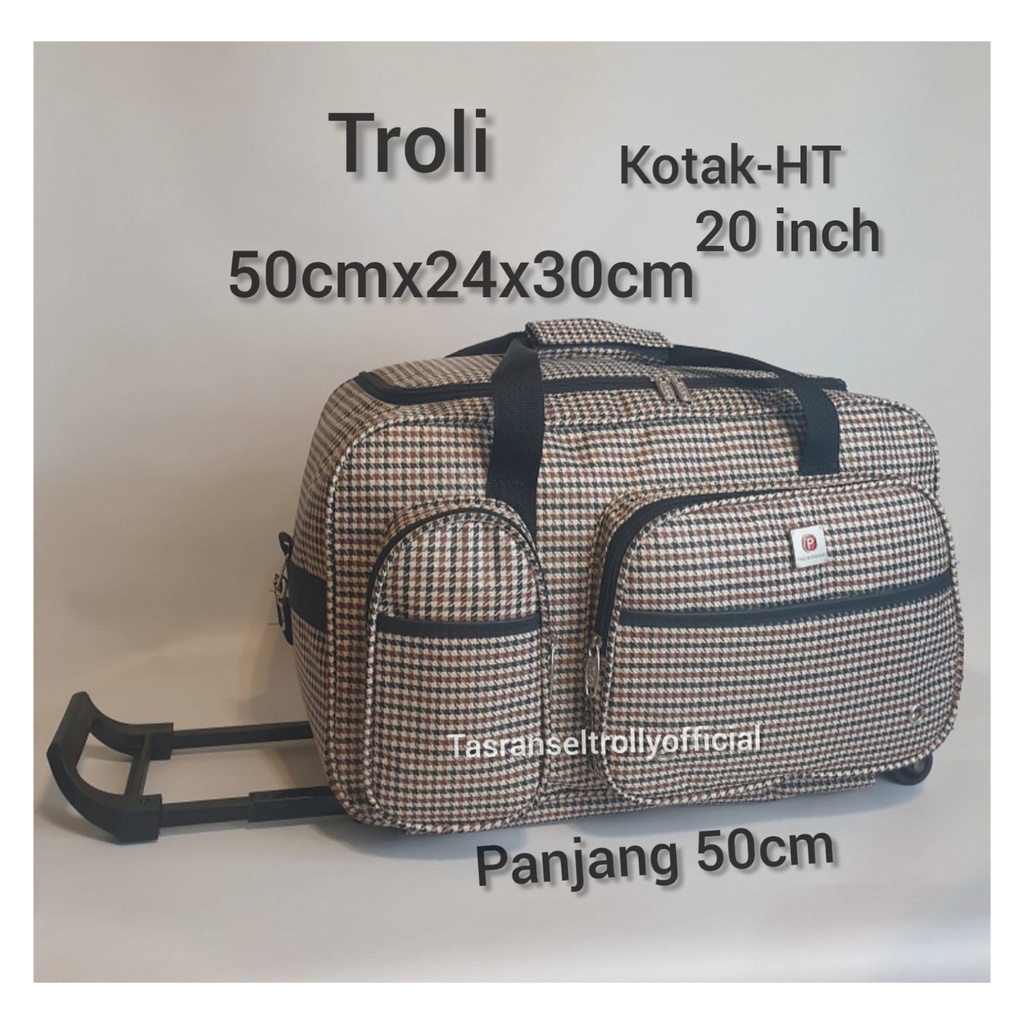 Tas Pakaian Troli Polo Interclub 50cmx24x30cm ukuran medium original