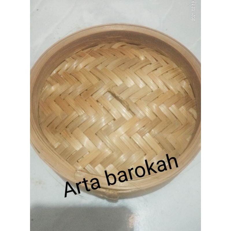Tutup klakat bambu dimsum 15cm,tutup klakat bambu