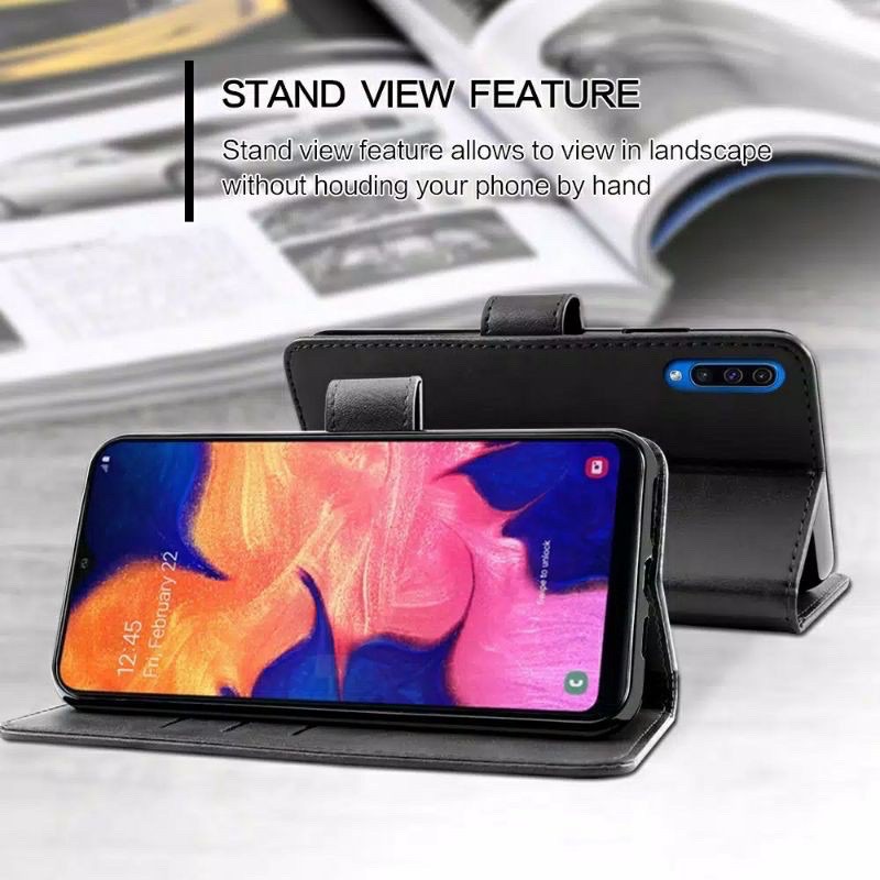 LEATHER CASE OPPO RENO 7/ RENO 7Z/ RENO 6 4G/ RENO 6 5G/RENO 5 PRO/ RENO 4 PRO/RENO 2F/ RENO 2Z/ F3+/ K3/ K5/ F3/ FLIPCOVER DOMPET KULIT/ SOFT FLIP KULIT + TALI