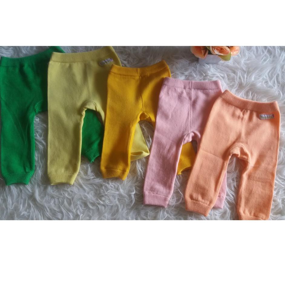 FF_093 legging polos bayi newborn/celana legging bayi unisex/ legging anak rajut 0D9