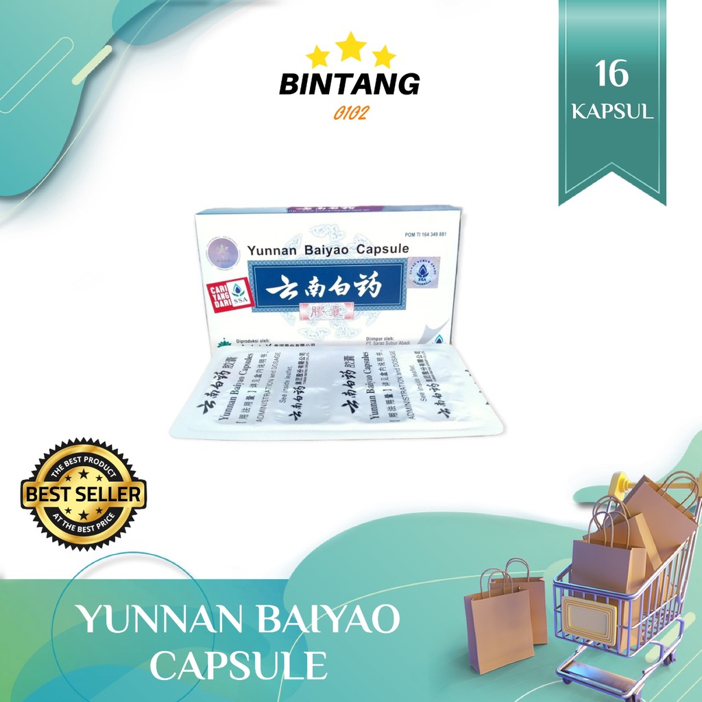 Yunnan baiyao capsule PT Saras Subur Abadi