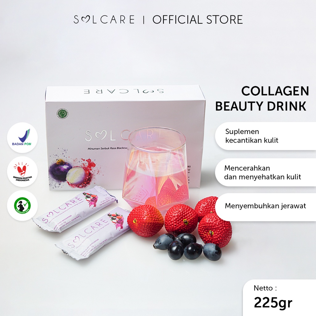 [COD] Solcare Grosir Collagen Drink Bundling - Suplemen Pemutih Kulit dengan Glutathione &amp; Multivitamin