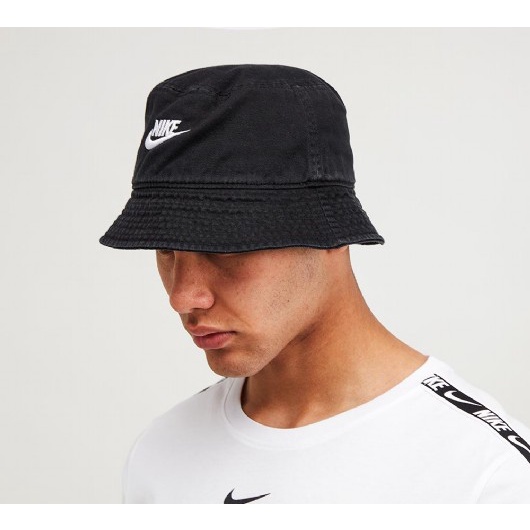 Topi - Nike Bucket Hat Futura Wast NSW Black Noir - Original 1000% Resmi Store