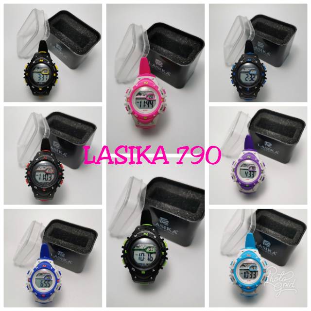 Jam tangan digital Anak Anak Remaja water Resist Lasika 790