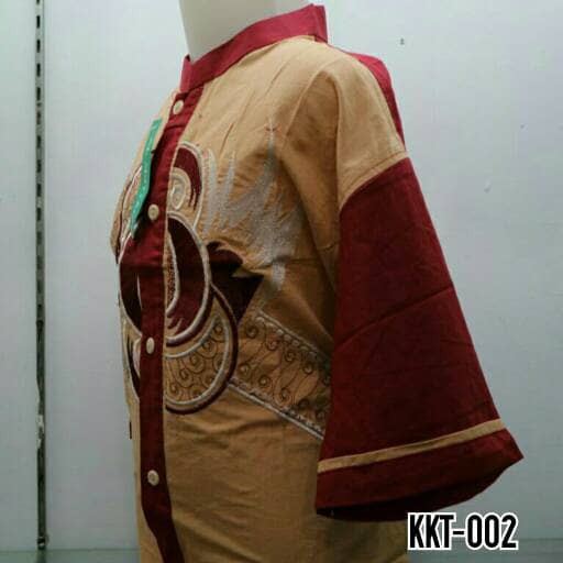 Ready Baju Koko Muslim Anak Bordir Lengan Pendek Tanah Abang Jakarta KTT 002 Terlaris