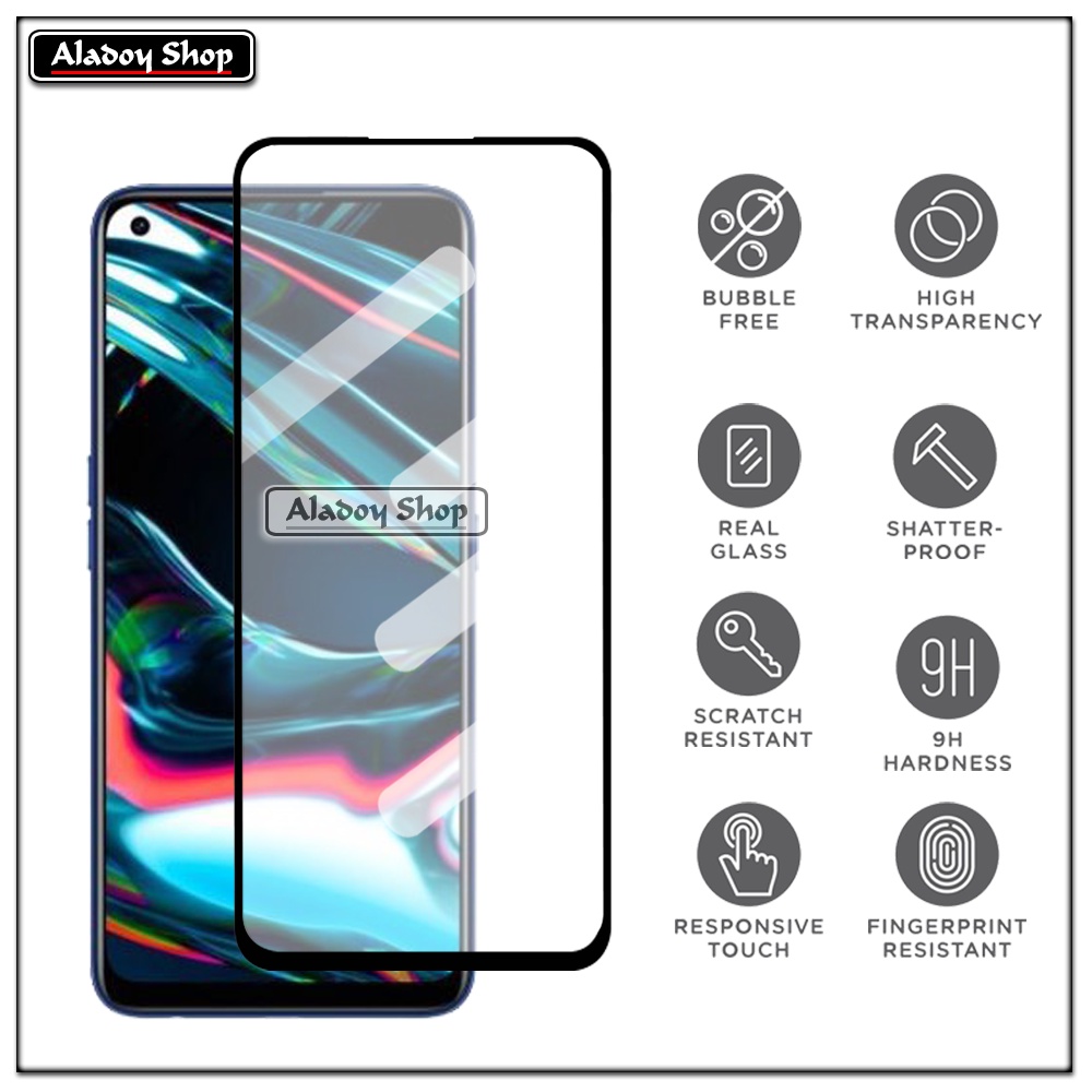 Case REALME 7 PRO Armor Fushion Transparent Casing + Tempered Glass Full Layar dan Skin Carbon