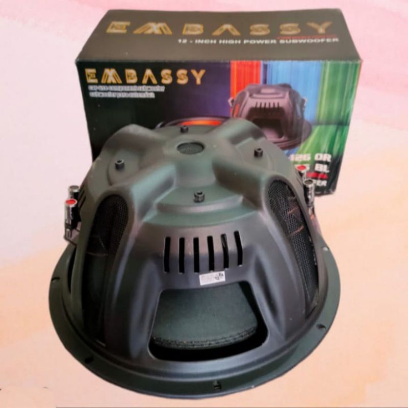 Speaker Subwoofer Embassy 12 Inch/Subwoofer 12 Inch Embassy EW-126 Double Coil