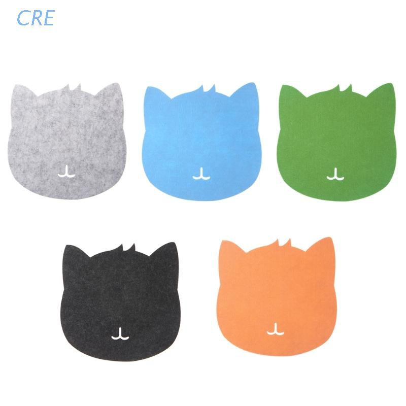 CRE  Universal Thicken Mouse Pad Felt Cloth 200x200x3mm Cute Cat Mouse Pad Mat