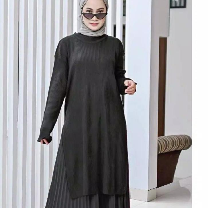 ♥ Cardigan Tunik switeer Rajut Belah Samping / kadrigan Sweater Tunik Slit Rajut Belah Pinggir / Sam