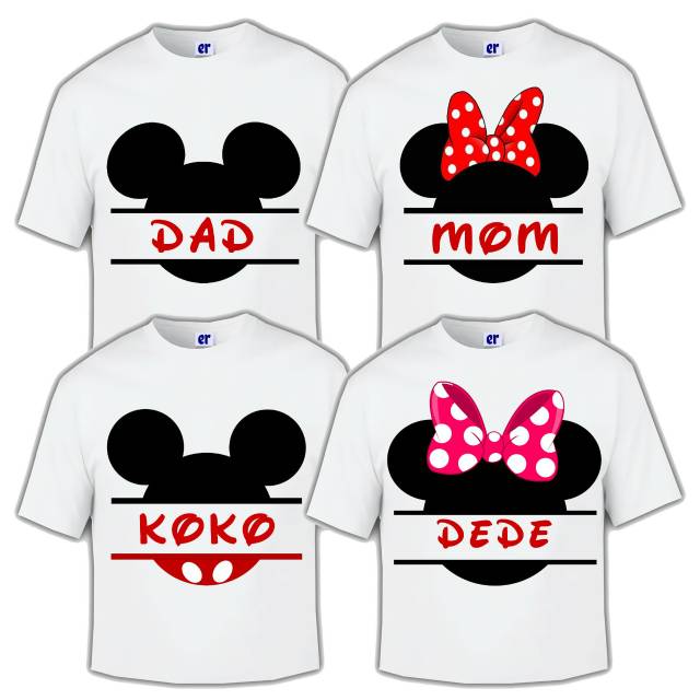 Kaos ultah couple keluarga desain bebas gratis cetak nama