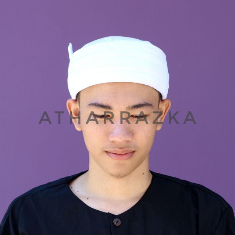 Blangkon Sunda Candra Sumirat Putih - Blangkon Sunda Polos Putih