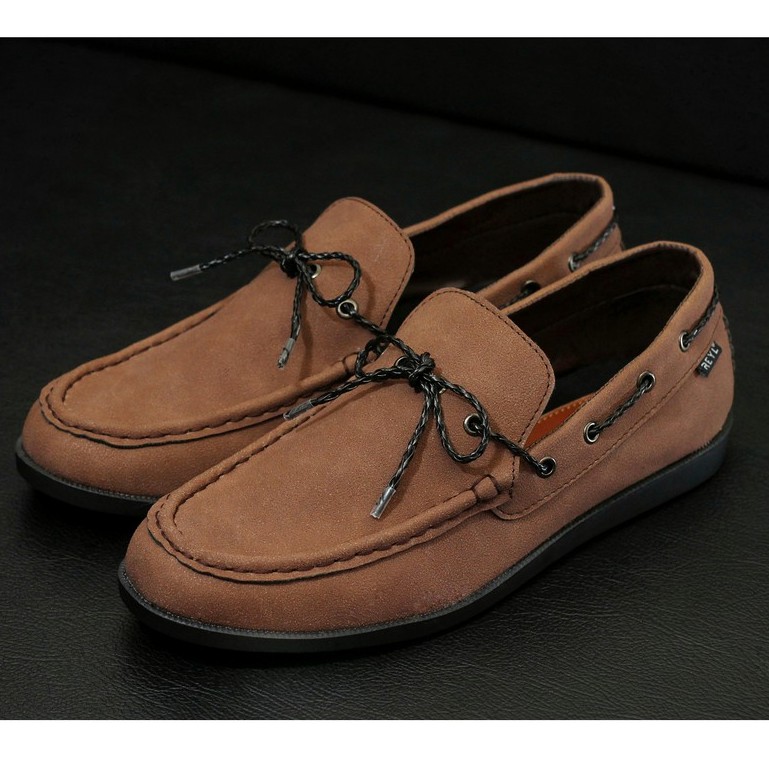 Lick Milo | Sepatu Suede Asli Vintage Klasik Casual Pria Boat Ori Original Footwear | FORIND x Reyl