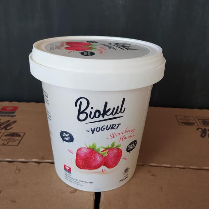 

BEST SELLER Biokul Yogurt Stirred Strawberry 1Liter Murah