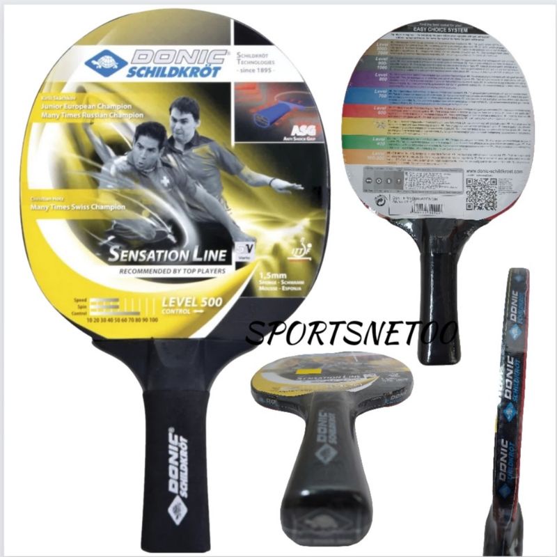 Bat Pingpong / Bet Tenis Meja Donic Schildkrot SENSATION LINE LEVEL 500